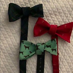 Lot of 3 bow ties. Brooks bros, southern proper TH